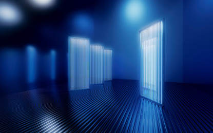 科技感的城市建筑,未来感的人造空间