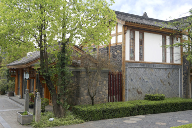 中国四川成都博客小镇中式砖瓦小楼住宅