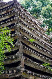 中国广西的壮族民族建筑风雨桥