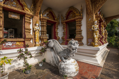 泰国清迈古城布帕兰寺