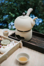 陶壶煮茶和小点心