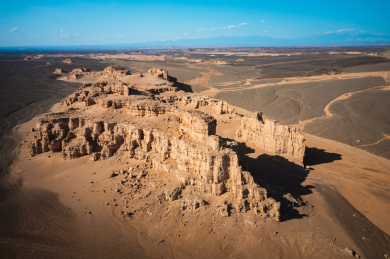 中国新疆哈密魔鬼城大海道戈壁沙漠自然风光