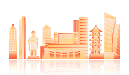 无锡金融建筑城市矢量图