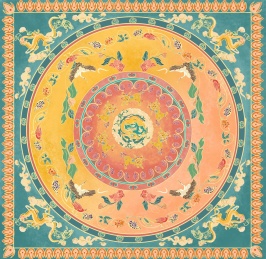 蟠螭仙鹤贞祥铜镜