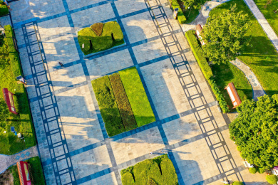 航拍中国河南洛阳周王城天子驾六博物馆