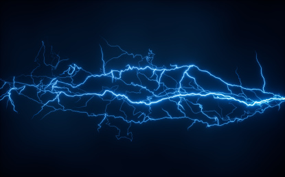 闪电特效3D渲染