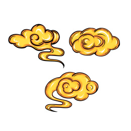 国潮风格传统矢量祥云