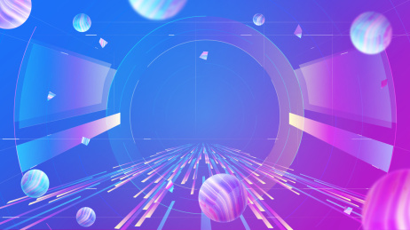 元宇宙概念全息图科技空间感海报背景