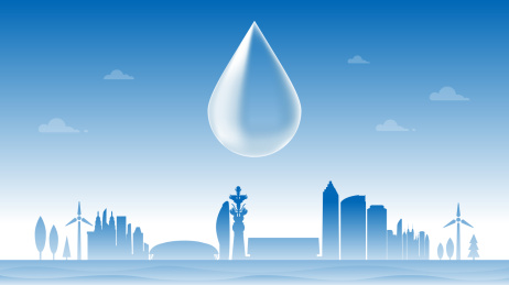 芜湖节约用水插画