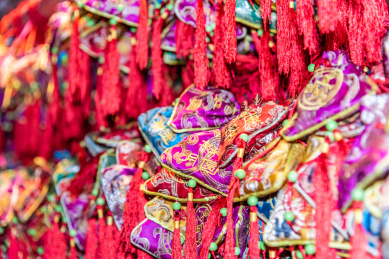 中国传统手工艺品锦囊香囊