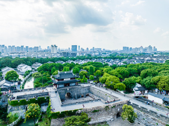 中国江苏苏州盘门景区风光