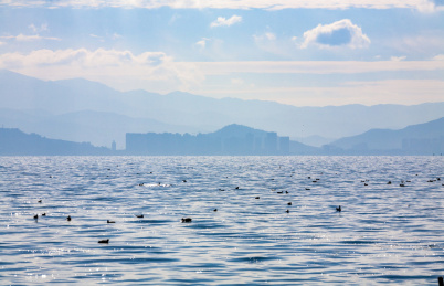 中国云南大理才村码头洱海风光