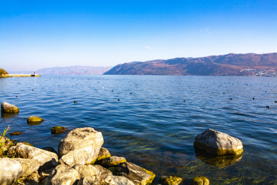 中国云南大理才村码头洱海风光