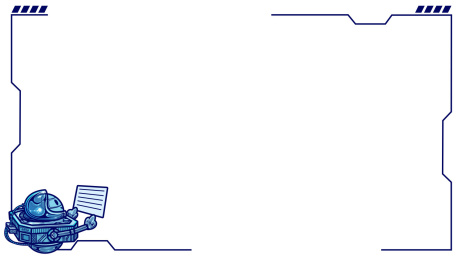 矢量卡通机器人图案横版文本框
