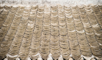 古建筑的屋顶和屋檐特写
