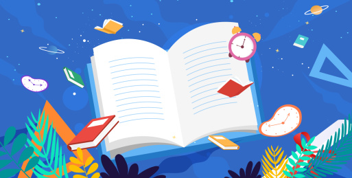 扁平矢量课程在线教育学习矢量插画