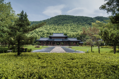 浙江绍兴兰亭景区天章寺遗址公园