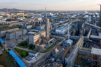 航拍中国吉林化工厂