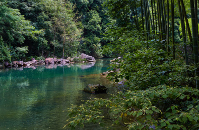 四明山丹山赤水溪流2