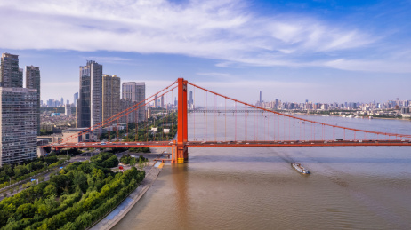 中国湖北武汉鹦鹉洲长江大桥