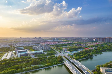 河南省郑州市郑东新区中央商务区CBD风光