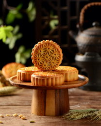 传统五仁月饼老月饼