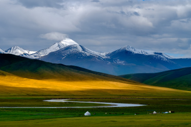 中国新疆伊犁夏季草原
