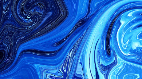 蓝色梵高风格深邃炫彩汪洋大海背景