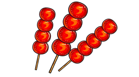 糖葫芦喜庆国潮矢量插画