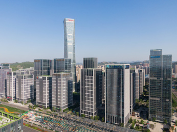 济南汉峪金谷CBD航拍