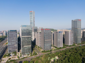 济南汉峪金谷CBD航拍