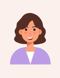 可爱的短发女孩证件照矢量插画素材