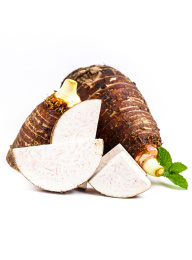 白底上放着荔浦芋头