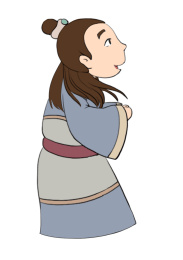 手绘卡通古代贵族君王