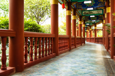 华丽的中式园林景观