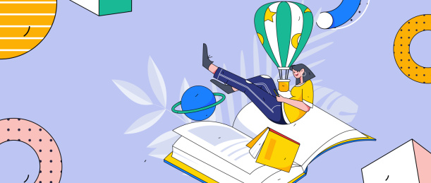 孟菲斯学习人物运营插画