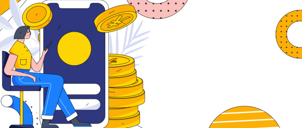 网络支付安全人物扁平矢量概念运营插画