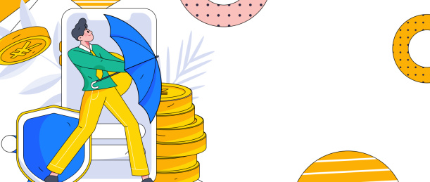 网络支付安全人物扁平矢量概念运营插画