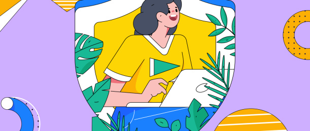 网络安全安全人物扁平矢量概念运营插画