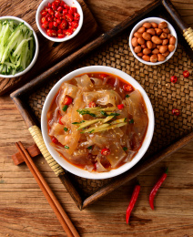 凉拌东北大拉皮粉皮