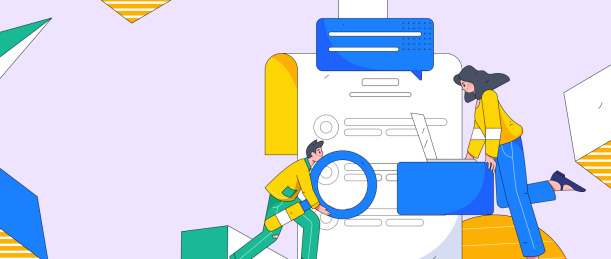 求职面试的人员扁平矢量概念运营插画