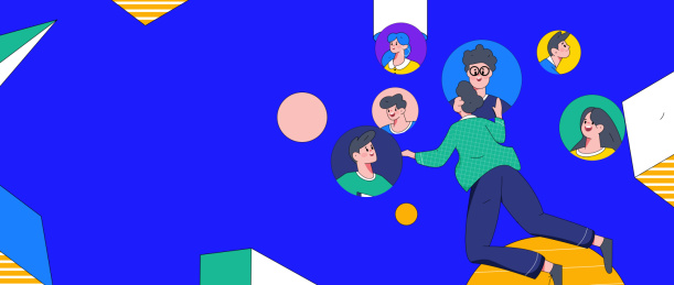 求职面试的人员扁平矢量概念运营插画