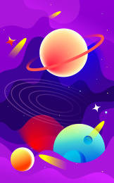 人类月球日宇航员登月航天航空宇宙星空插画