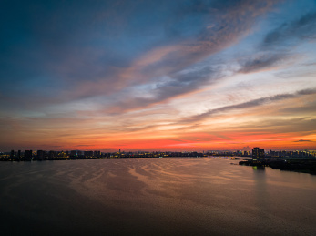 中国江苏苏州工业园区航拍