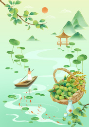 国风夏日节气插画