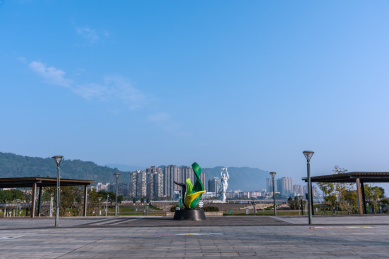 中国四川雅安的女娲广场