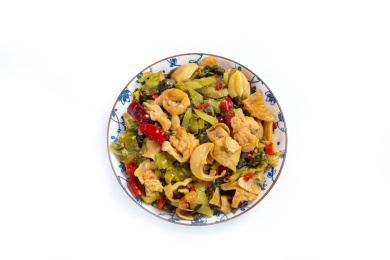 美味家常菜小炒酸菜猪大肠