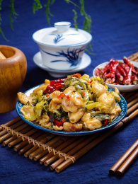 美味家常菜小炒酸菜猪大肠