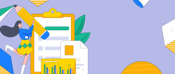 孟菲斯邀请好友进行问卷调查扁平矢量概念运