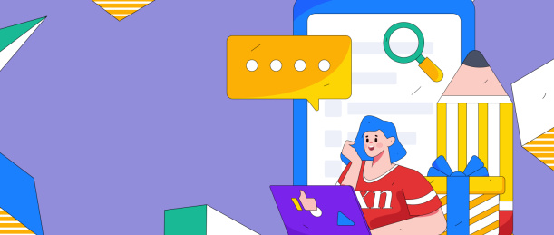 孟菲斯邀请好友进行问卷调查扁平矢量概念运